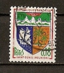 Stamps France -  Escudos / Saint-Denis./ Bandas blancas en la derecha.
