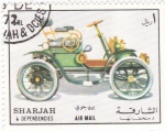 Stamps United Arab Emirates -  coches antiguos-