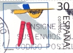 Stamps Spain -  deportes olímpicos de Plata-tiro olimpico
