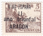 Stamps Spain -  el Cid- VIVA ESPAÑA II  año triunfal ARAGON