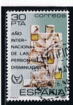 Sellos de Europa - Espaa -  Edifil  2612  Año Internacional de las personas disminuidas.  