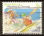 Stamps : Oceania : Australia :  Kayak y canoa.