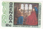 Sellos del Mundo : America : Granada : christmas 1976-madonna-jan van eyck