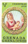 Stamps Grenada -  christmas 1976-la virgen con el niño