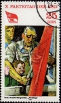 Stamps Germany -  X. PARTEITAG DER SED