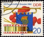 Stamps Germany -  VII. Pioniertreffen·Dresden 1982