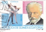 Stamps Equatorial Guinea -  grandes músicos-TCHAIKOVSKY