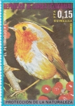 Stamps Equatorial Guinea -  protección de la naturaleza--el petirrojo.europa