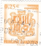 Sellos de Europa - Andorra -  escudo de Andorra