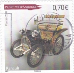 Stamps Andorra -  coches antiguos-Renault