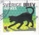 Stamps Sweden -  gato negro