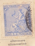 Stamps Spain -  Antillas Posesion Española Ed. 1874