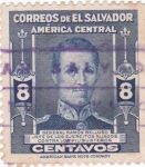 Sellos de America - El Salvador -  general ramon belloso  jefe de los ejercitos aliados contra los filibusteros