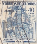 Sellos de America - Colombia -  monumento a la maria isaacs