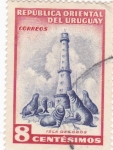Sellos de America - Uruguay -  isla de lobos