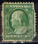 Stamps United States -  Scott  331 Franklin (3)