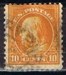 Stamps United States -  Scott  433 Franklin (3)