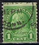 Stamps United States -  Scott  597 Franklin