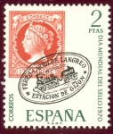 Stamps : Europe : Spain :  1970 Día Mundial del Sello - Edifil:1974