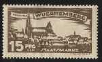 Stamps Europe - Germany -  German States-Wurttemberg-View of Stuttcart North