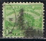 Stamps United States -  Scott  728 Restauracion del Fuerte dearborn (4)
