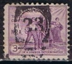 Stamps United States -  Scott  732 Grupo de Hombres (6)