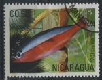 Stamps Nicaragua -  S1120 - Peces tropicales