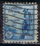 Sellos de America - Estados Unidos -  Scott  734 Kosciousko (1)