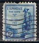 Stamps United States -  Scott  734 Kosciousko (3)