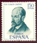 Stamps : Europe : Spain :  1970 Literatos Españoles. Juan Ramon Jimenez - Edifil:1992