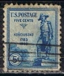 Stamps United States -  Scott  734 Kosciousko (4)