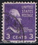 Stamps United States -  Scott  807  Jefferson (7)