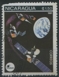 Stamps Nicaragua -  S1131 - Comunicaciones espaciales