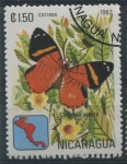 Stamps Nicaragua -  S1150 - Mariposas