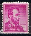 Sellos de America - Estados Unidos -  Scott  1036 Lincoln (7)