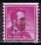 Stamps United States -  Scott  1058 Lincoln (8)