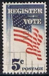 Stamps United States -  Scott  1249 Bandera (2)