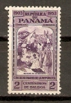 Stamps : America : Panama :  BAUTIZO   DE   LA   BANDERA