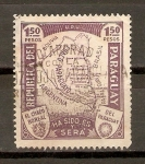 Stamps Paraguay -  MAPA   DEL   GRAN   CHACO