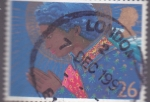 Stamps United Kingdom -  navidad