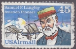 Sellos del Mundo : America : Estados_Unidos : Samuel Langley- pionero de la aviación