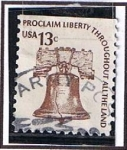 Stamps United States -  Scott  1595 campana de la libertad