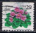 Stamps United States -  Scott  2486 Violetas (2)