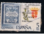 Stamps Spain -  Edifil  2549  50 Aniver. del sello de recargo de la Exposición de Barcelona.  
