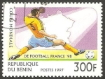Sellos del Mundo : Africa : Benin : Mundial de fútbol Francia 98