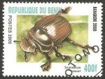 Stamps Benin -  scarabeus sacer