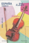 Stamps Spain -  instrumentos musicales- violin