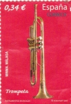 Stamps Spain -  instrumentos musicales- trompeta