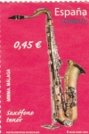 Stamps Spain -  instrumentos musicales- saxófono