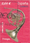 Stamps Spain -  instrumentos musicales- trompa